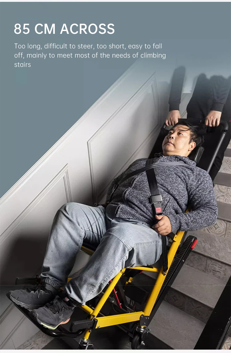 Aluminum alloy folding electric stair climbing wheelchair Light Four Wheel Disabled Electric Wheelchair climbing stair