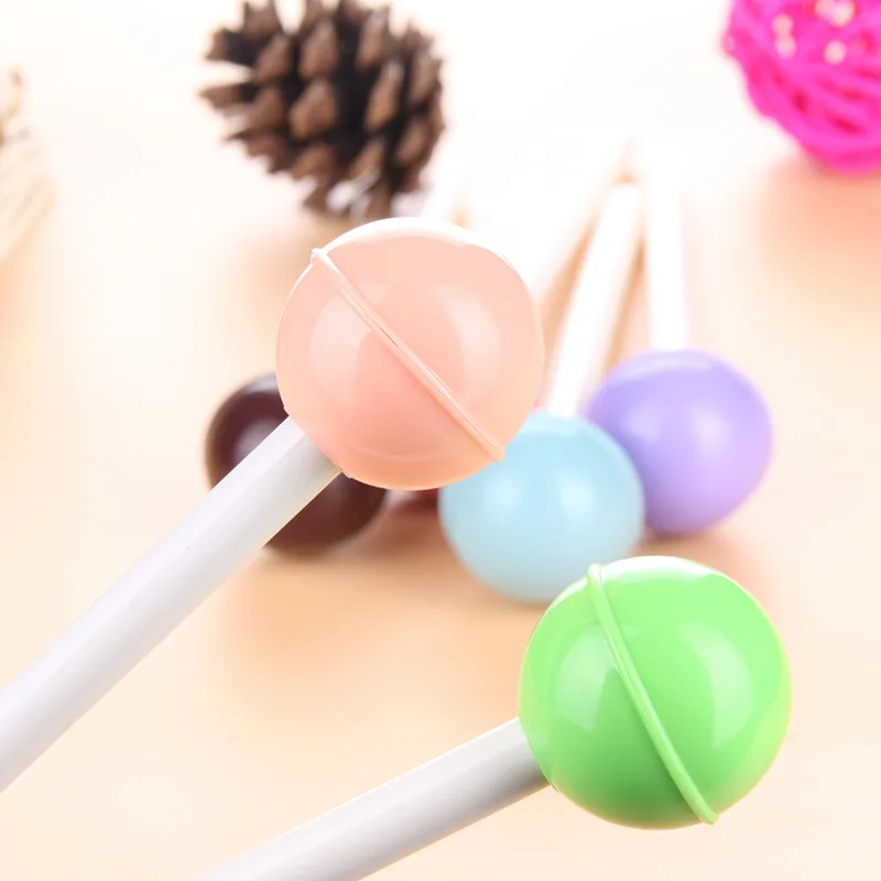 Professional made creative stationery lovely lollipop neutral pen, office school gel ink pen