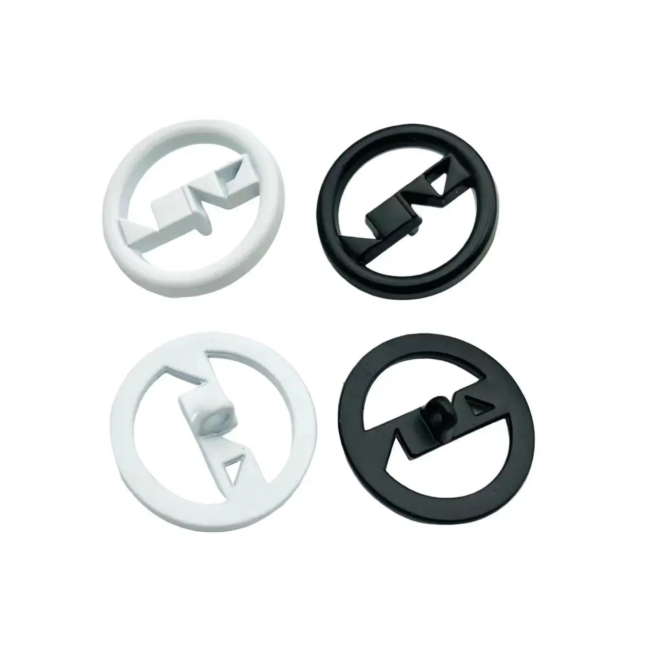 New Design Custom Black Shank Clothing Buttons With Logo Name Hollow Out Multi Color Metal Sew On Buttons