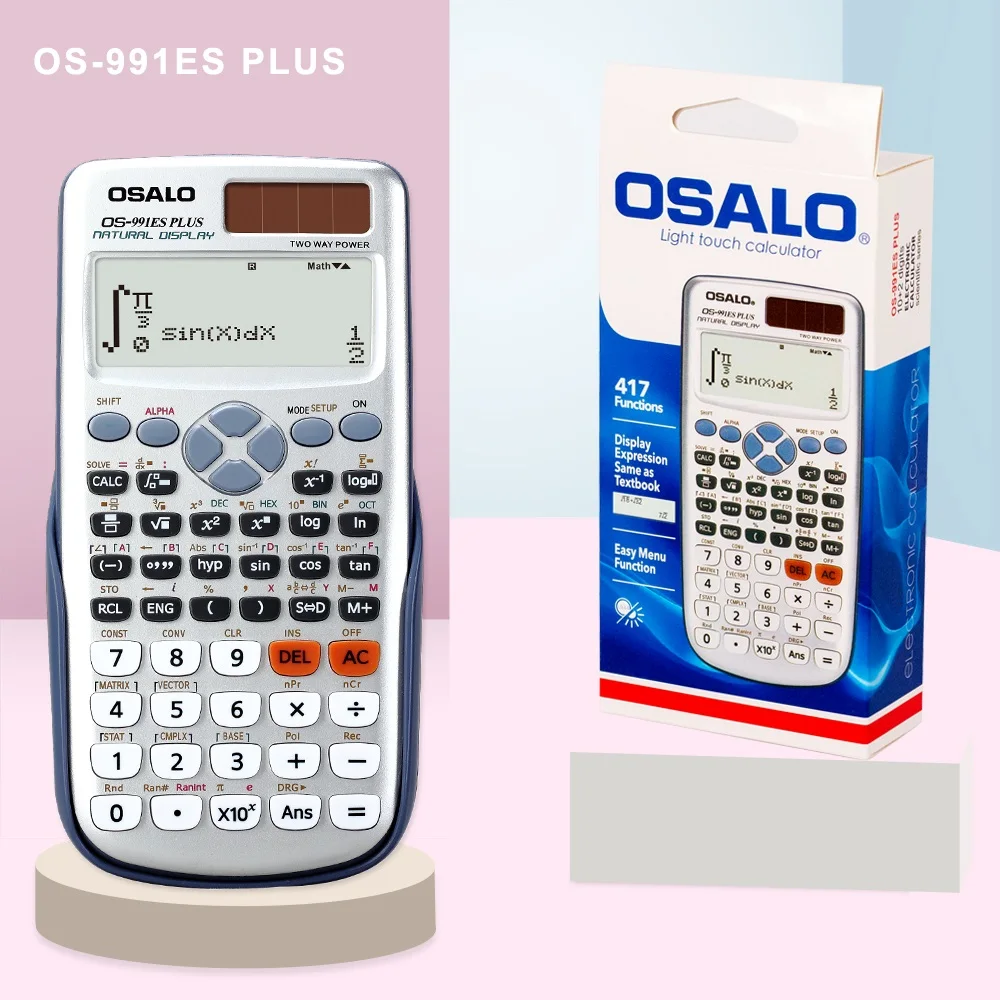OSALO Student Calculators Mini Cute Desktop Pocket Talking Calculadora Smart Custom Pink Electronic Scientific Calculator