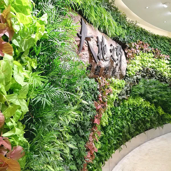 New Design Jungle Style Vertical Plants Wall Artificial Wall Hanging Plant Green uv artificial plant wall moss