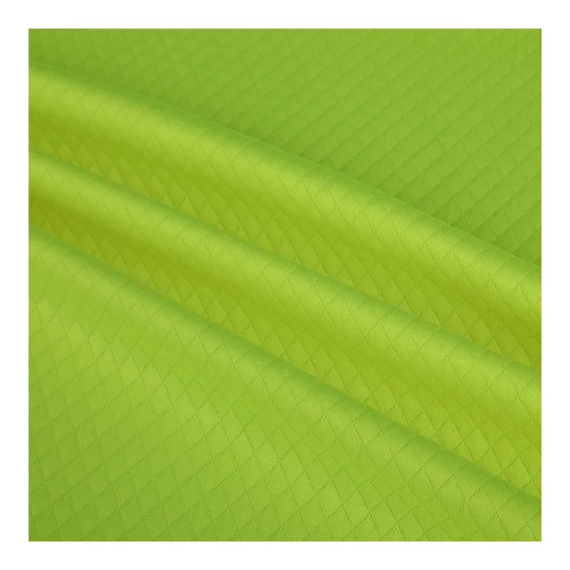 
Fluorescent yellow 100%polyester plaide Fabric for clothing & T shirt 