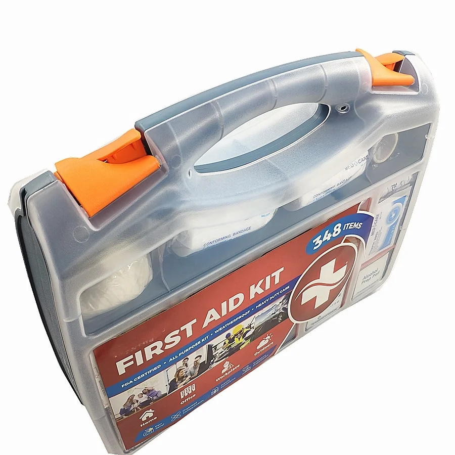 Saferlife NEW Double Sided  Opening tool box perfect hard case for Home & Workplace Safety first aid kit of 50 person