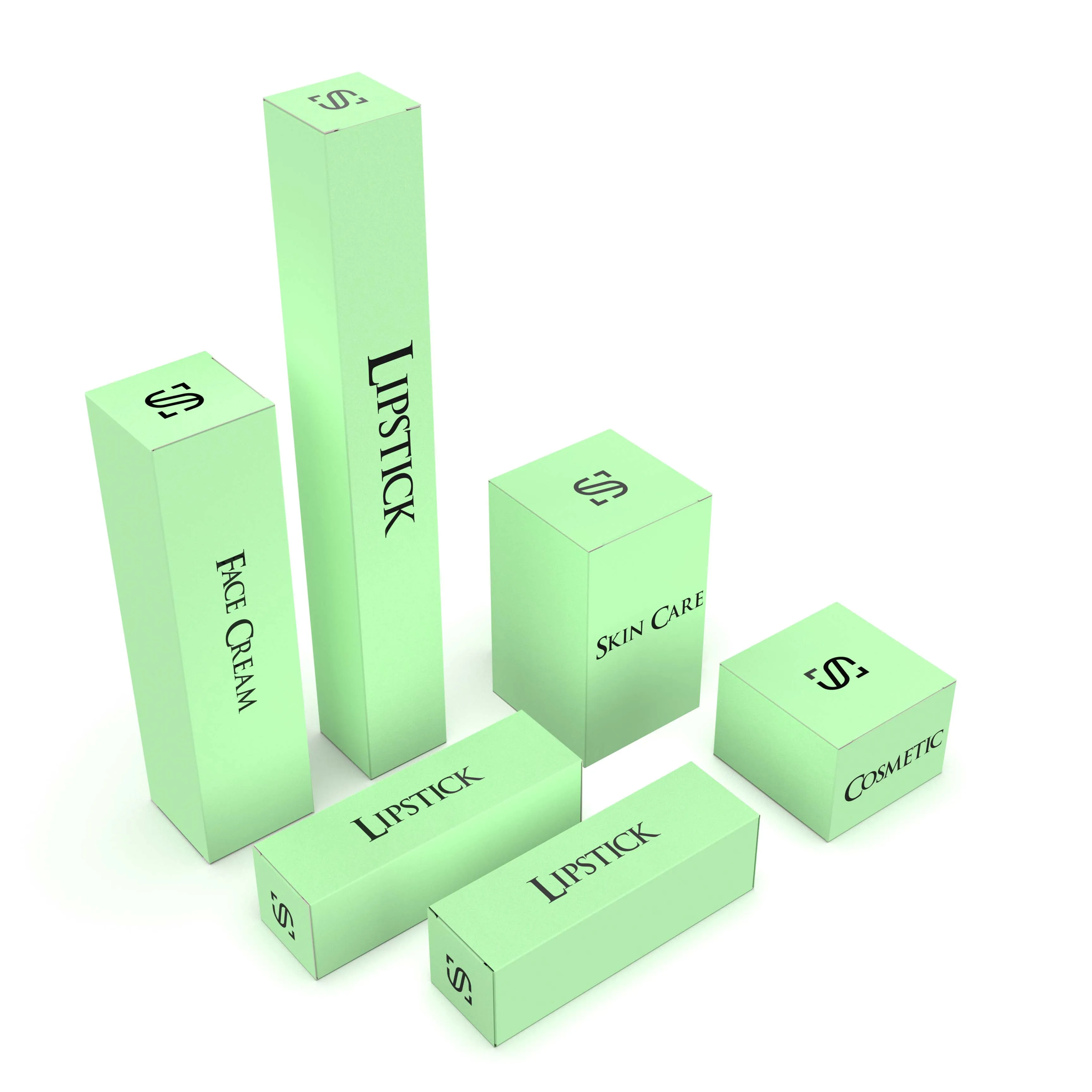 Recyclable Custom Beauty Packaging Box  Skincare Packaging Cosmetic Packaging Boxes Collapsible Makeup Gift Card Box