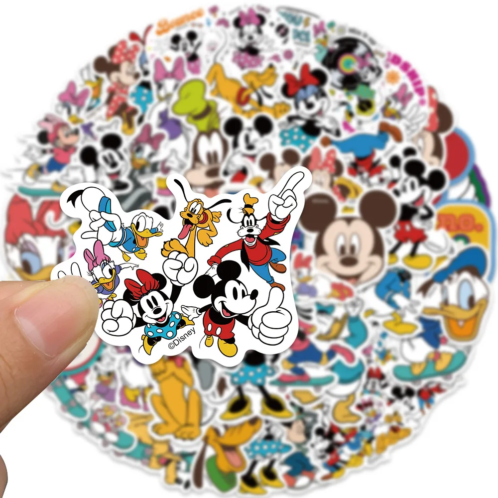 50 Mouse and duck. graffiti stickers can decorate guitars, suitcases. Waterproof stickers. Disney. Authorized original.