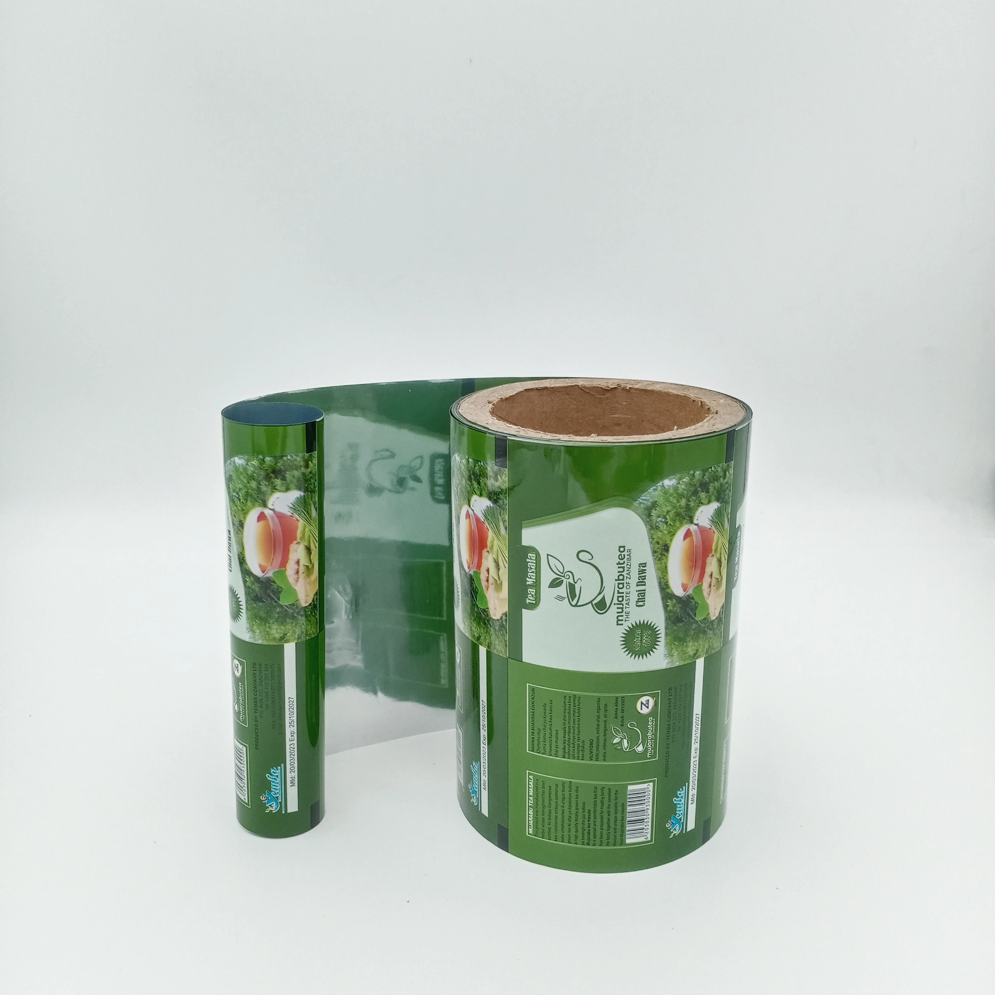 Customized Printed Plastic Packaging Rolls Aluminum Foil Sealing Coffee Milk Tea Powder Packaging Bag Pack Film