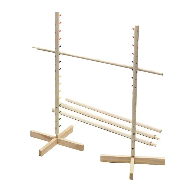 Wonderland Fsc Pine Adjust The Height Natural Balance Funny Outdoor Garden Games For Wooden Kids Limbo