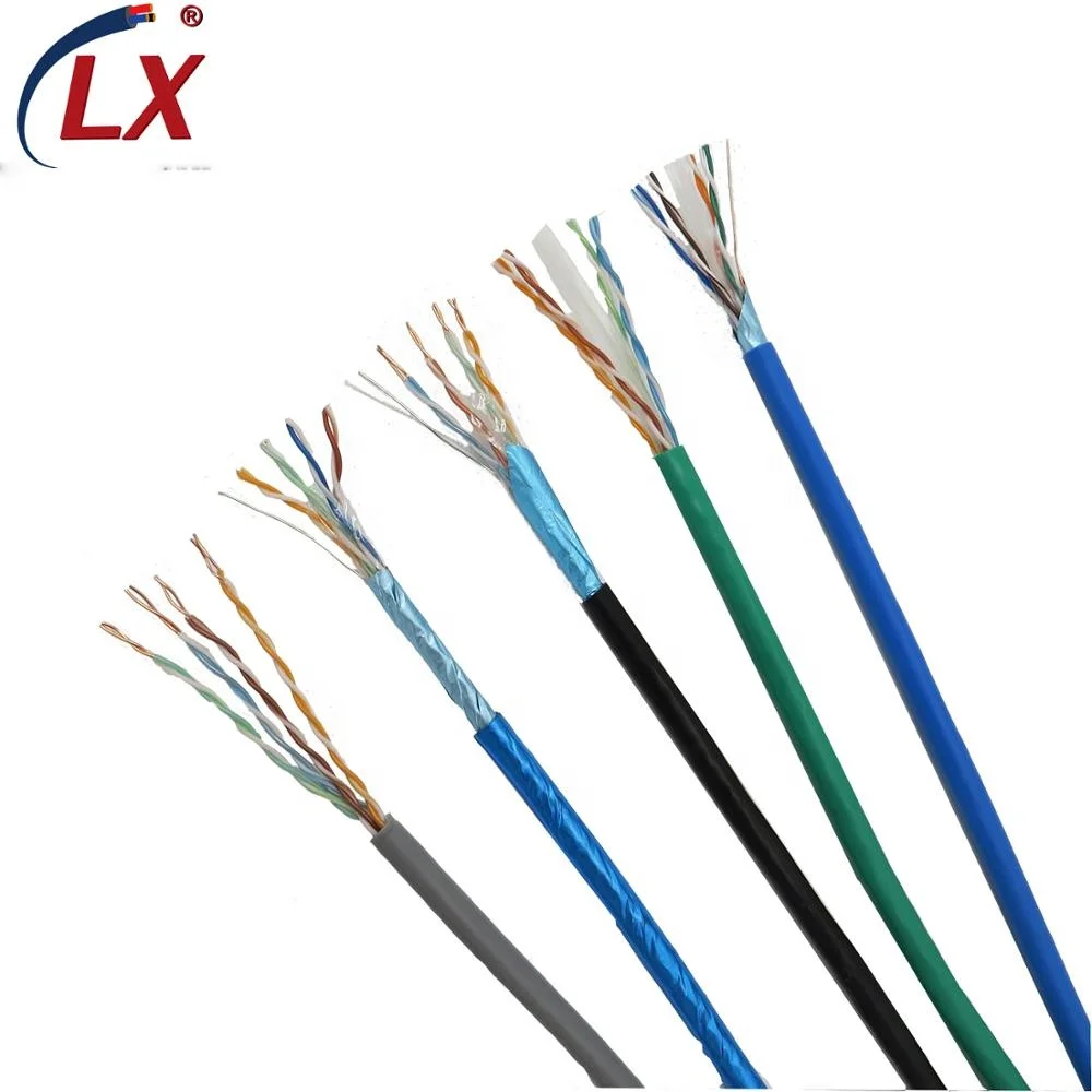 China Wholesale price  0.57mm 23 AWG 8 core Pure Copper network Category 6 CAT6 FTP cable with PVC Jacket