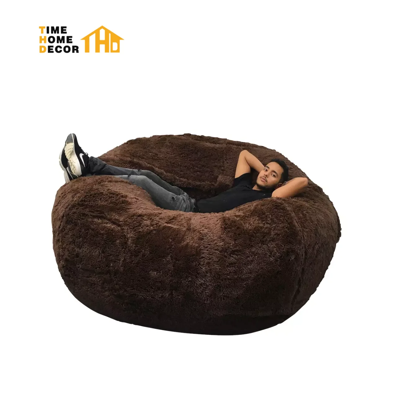 Giant Teardrop Bean Bag Comfy Plush Bean Chairs Furniture With Bean Filling Pouf  for Adults and Kids Living Room Sofas Lazy