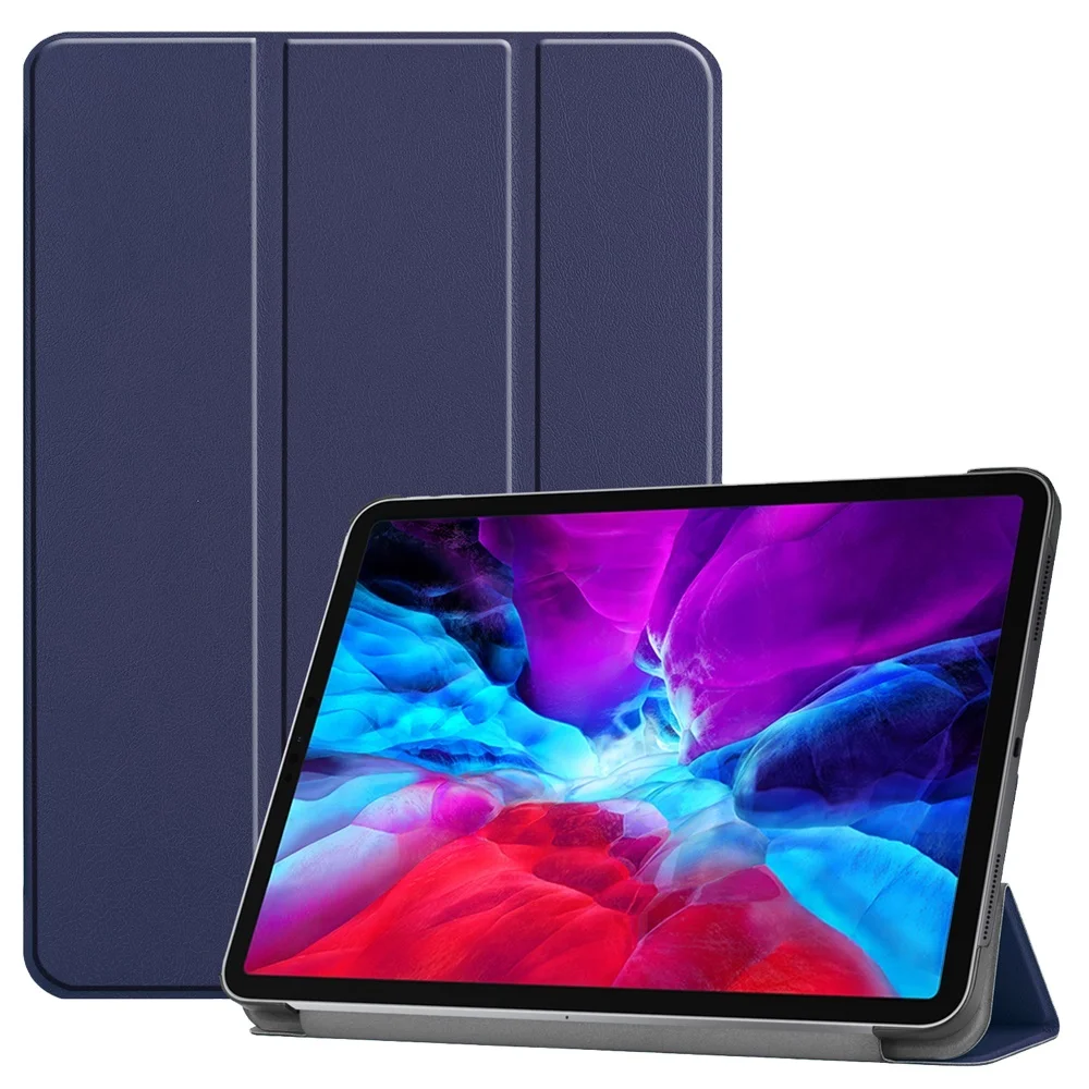New arrival shockproof protective leather cover for ipad 10.2 pu+pc flip case for iPad pro 12.9