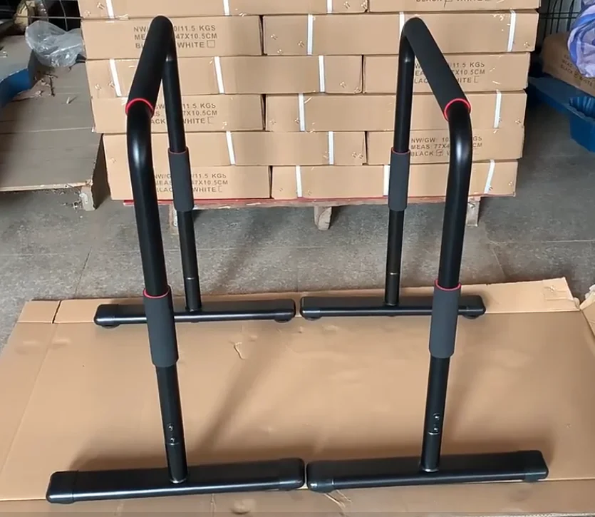 Good Export Quality Gym Fitness Gymnastics Adjustable Push Up Stand Parallel Dip Bars