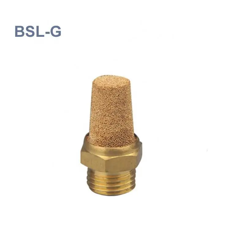 Sintered copper pneumatic brass BSL BSLM BESL SDV series speed control silencer Pneumatic muffler filter