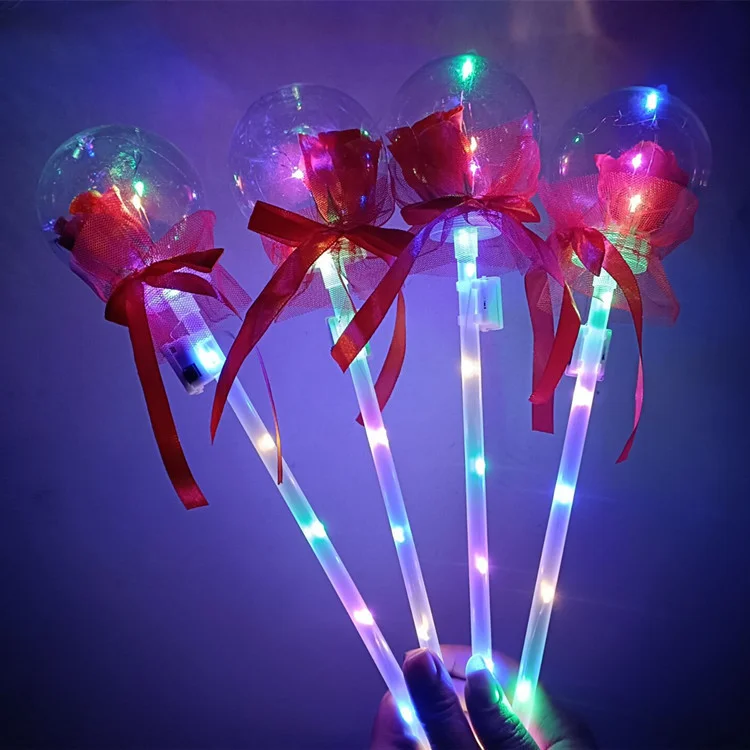 Kids Magic Wand Glowing Toys Starry Sky Sticks Glow sticks Flash LED Light Toys