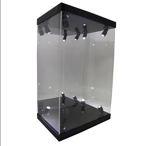 New Arrival Acrylic Pop Display Cases Model Organizer Toy Figure Collection Box With High Quality Led Light
