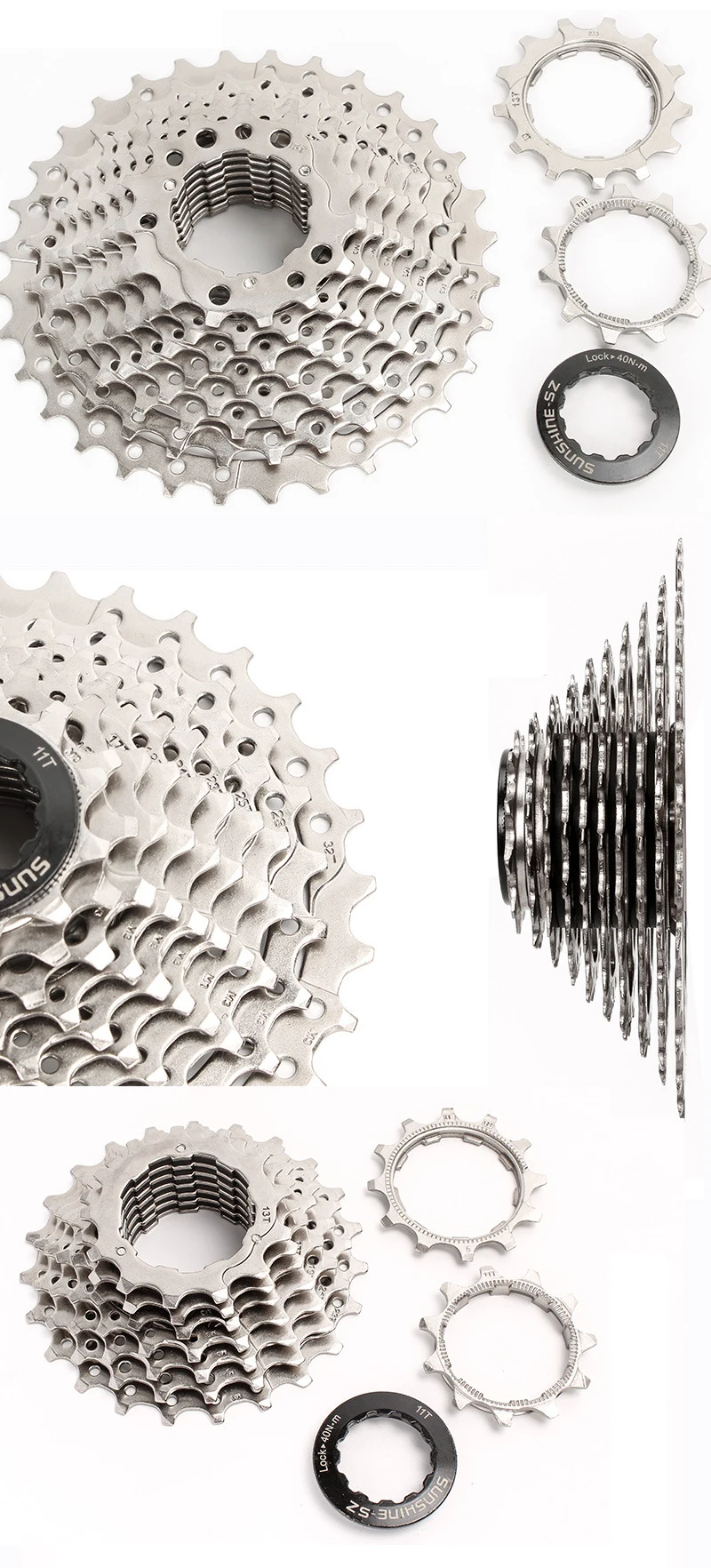 high quality sunshine bike bicycle cassette 12S 11S/10S/9S/8S bicycle freewheel road bike cassette MTB bicycle flywheel