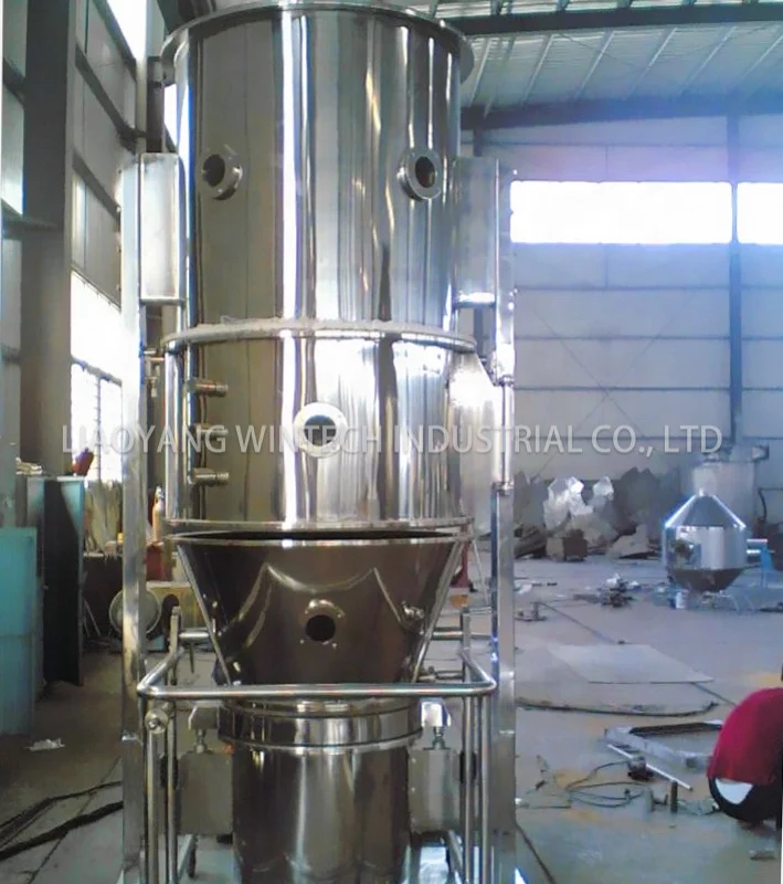 GMP Standard Stainless Steel Stainless Steel Amino Acid Powder Fluidized Bed Granulator Machine