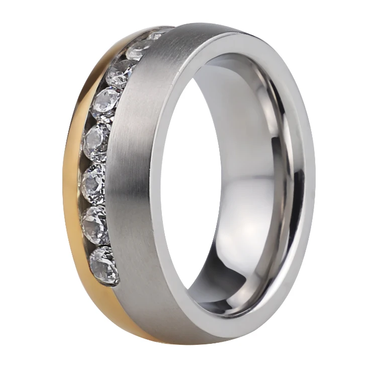 Высококачественные ювелирные изделия от известного бренда покрытое настоящим золотом 18 карат кольцо из нержавеющей стали