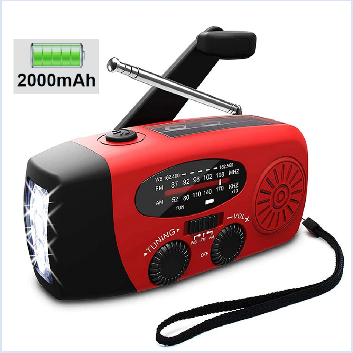solar radio with bulb light multi band radio  radio receiver