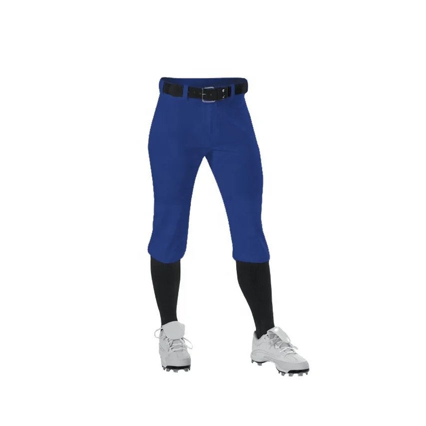 Cheap Custom Fashion Plain Blue Sublimation Printed Softball Pants For Girls