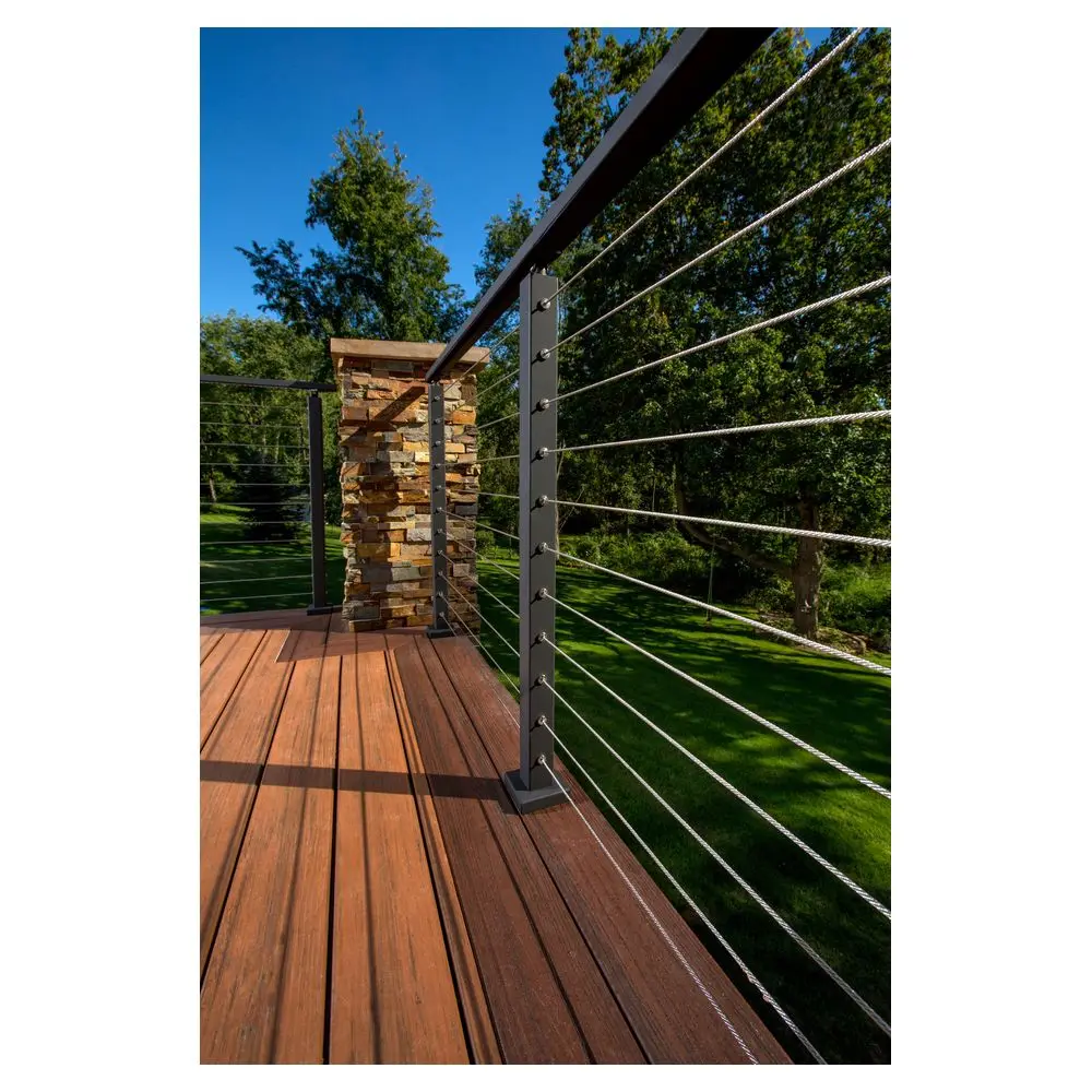 Ace Exterior Balcony Tension Wire Railing Stainless Steel Cable Railing For Home Villa Project
