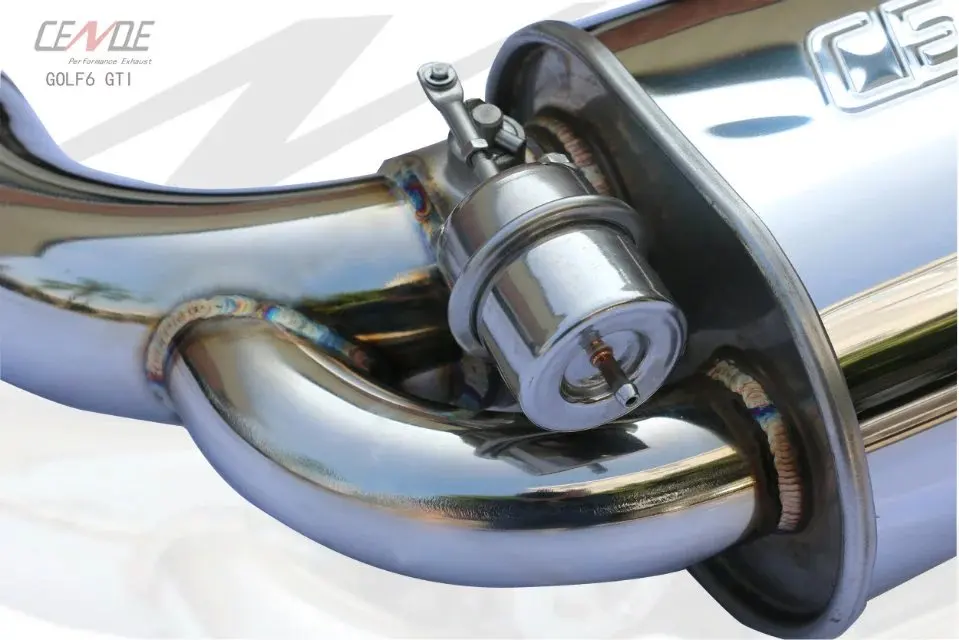 supply customized  Carbon fiber exhaust tuning  for golf MK7 MK6