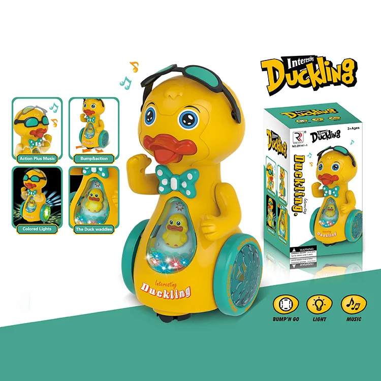 Wholesale Toys Kids Electric Universal Lighting Music Sunglasses Duck Toy