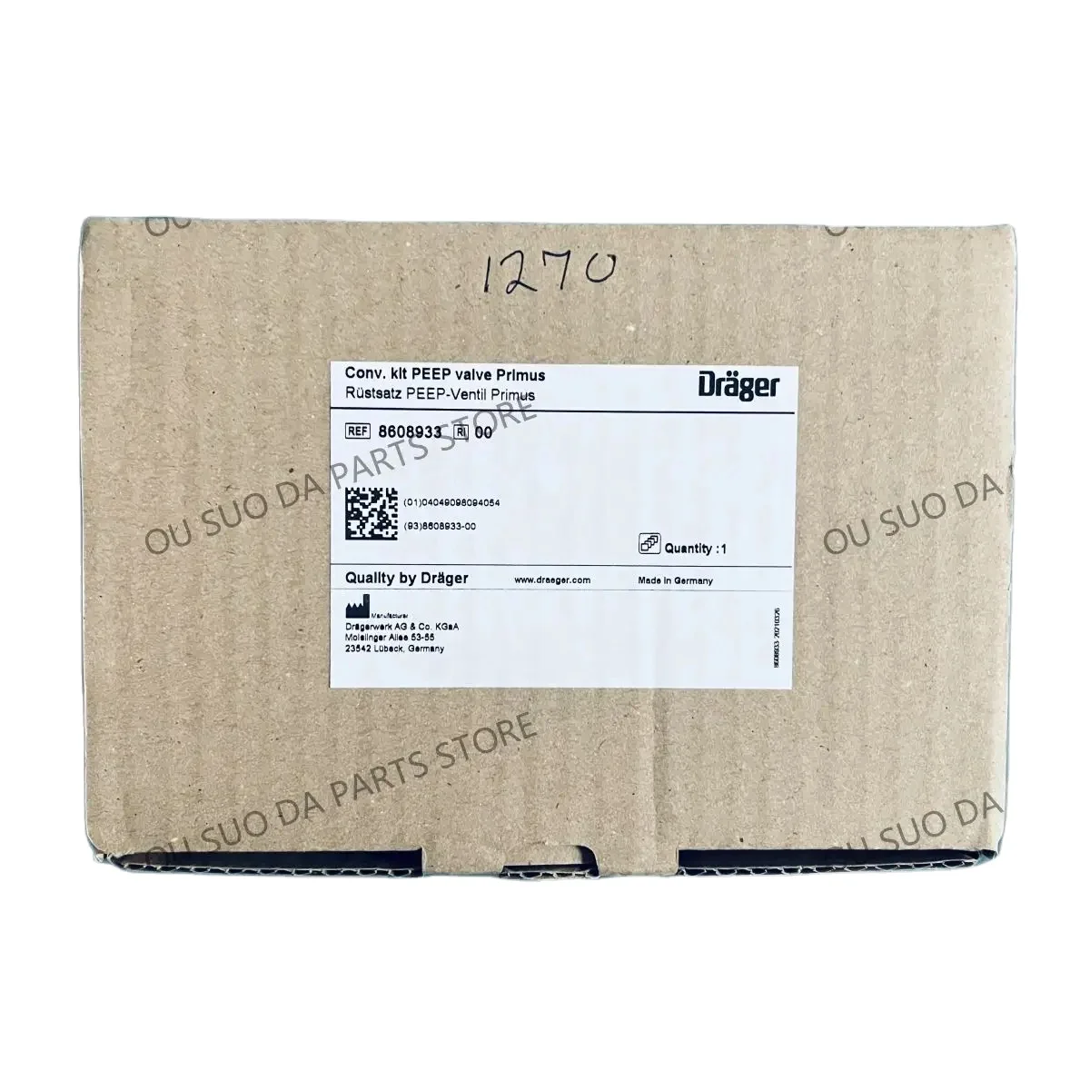 Drager 8608933 Conv.Kit PEEP Valve Primus By Draeger Inc