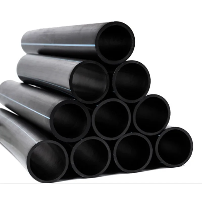 Hot Sale 10 Inch round PE Pipe Corrosion Resistance Black Blue Color Drain-Pipe with 12x9 for Water Application Direct China