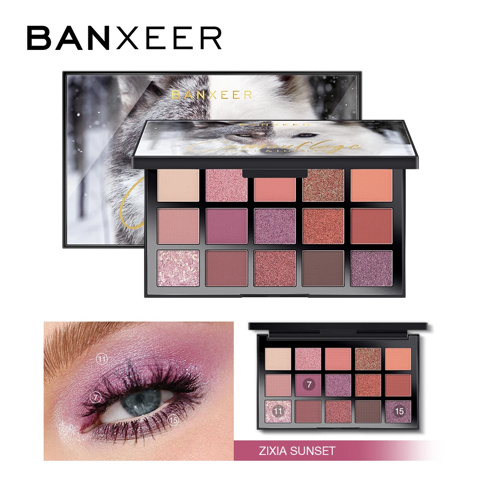 Hot Selling Super Quality Eyeshadow Wholesale 15 Colors Animal Eye Shadow Palette Customized sombras