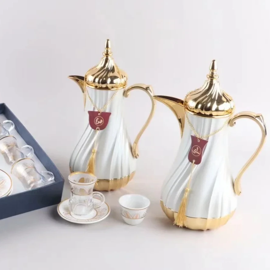 High Quality Royal Coffee Flask Vacuum Gift Set Essential Homeware Arabic Coffee Dallah And Tea Flask gift sets