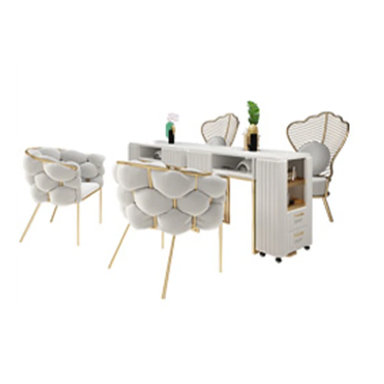 Wholesale nail art table manicure table and chair set professional salon nail tech tables nageltisch manicure station