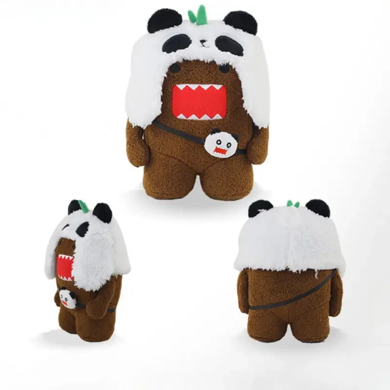 Funny Domokun Toy Creative Soft Stuffed Cute Kawaii Domo Kun Plush Doll Unisex Girls Friendly Made Cotton PP Cotton