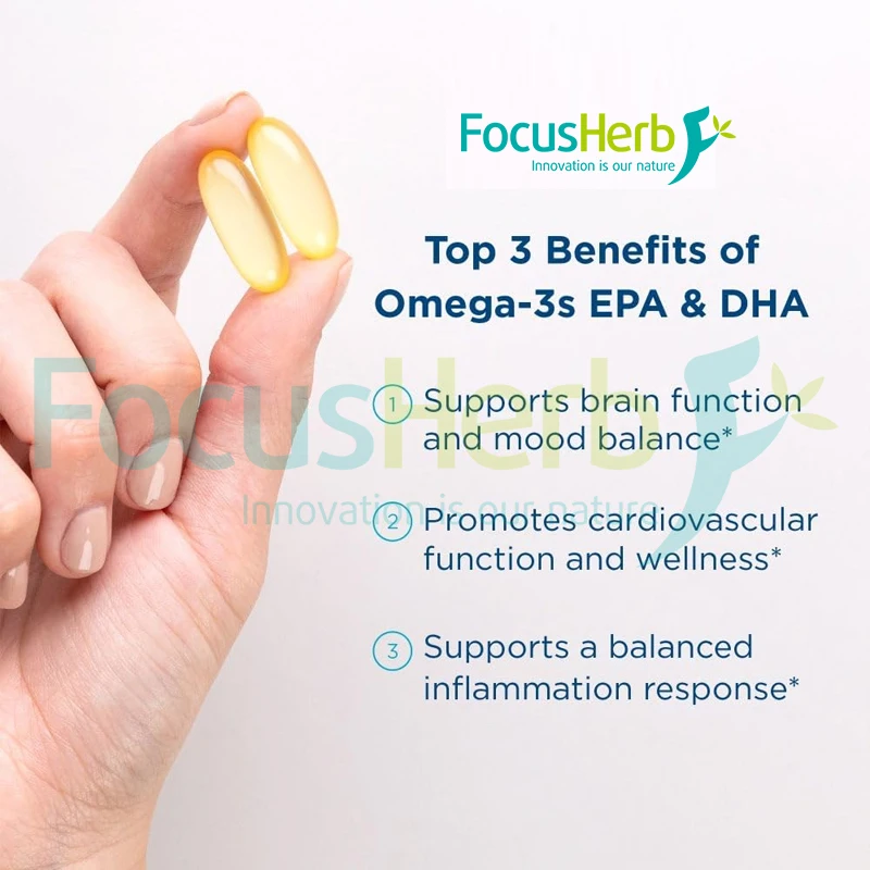 Healthife Omega 3 Fish Oil Supplement EPA DHA Fatty Acids Fish Oil Softgels 1250 mg 90 ct