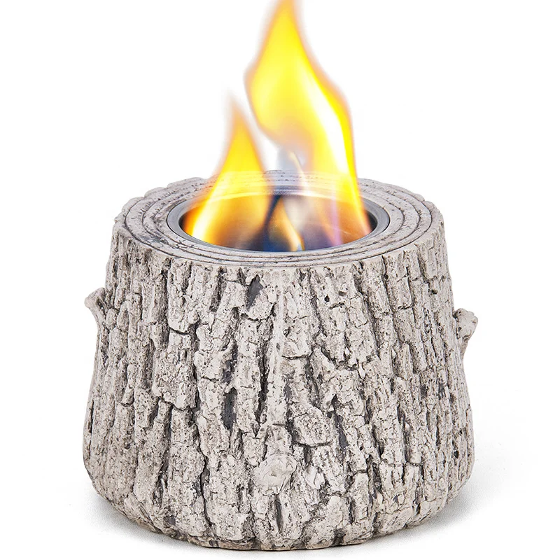 Outdoor Heating Concrete Small Fireplace Desk Decoration Smokeless Alcohol Mini Tabletop Fire Pit