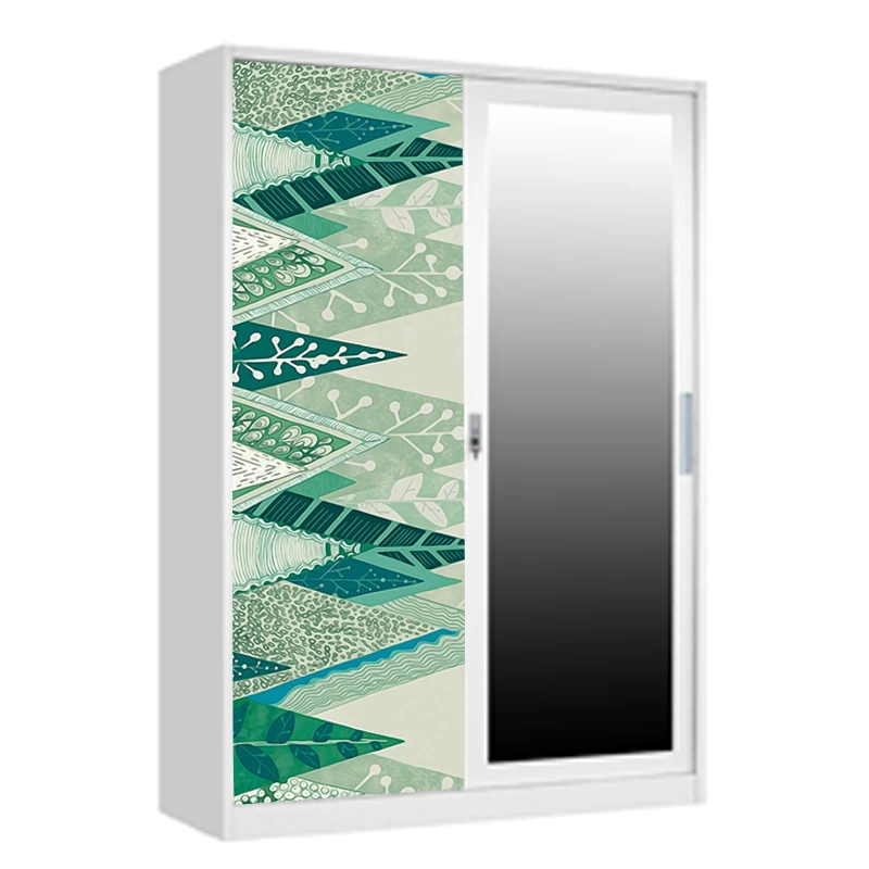 Lemari pakaian kustom desain modern hostel locker wardrobe iron wardrobe steel wardrobe cabinet lemari pakaian plat besi