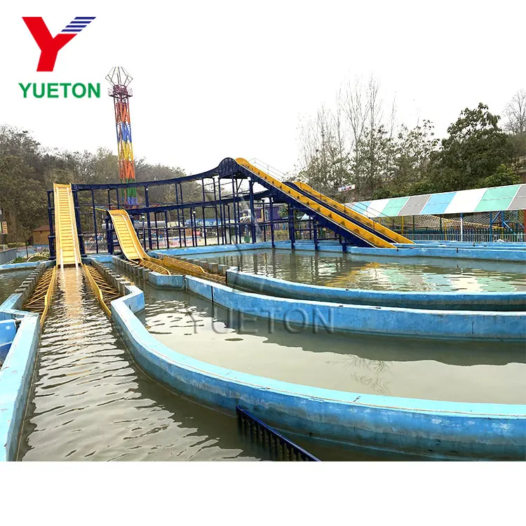 Carnival Games Amusement Park Water Roller Coaster Splash Log Flume Ride