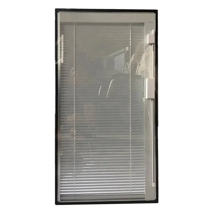 China Window Door Blinds Between Glass Aluminium Door With Integral Blinds Between Glass