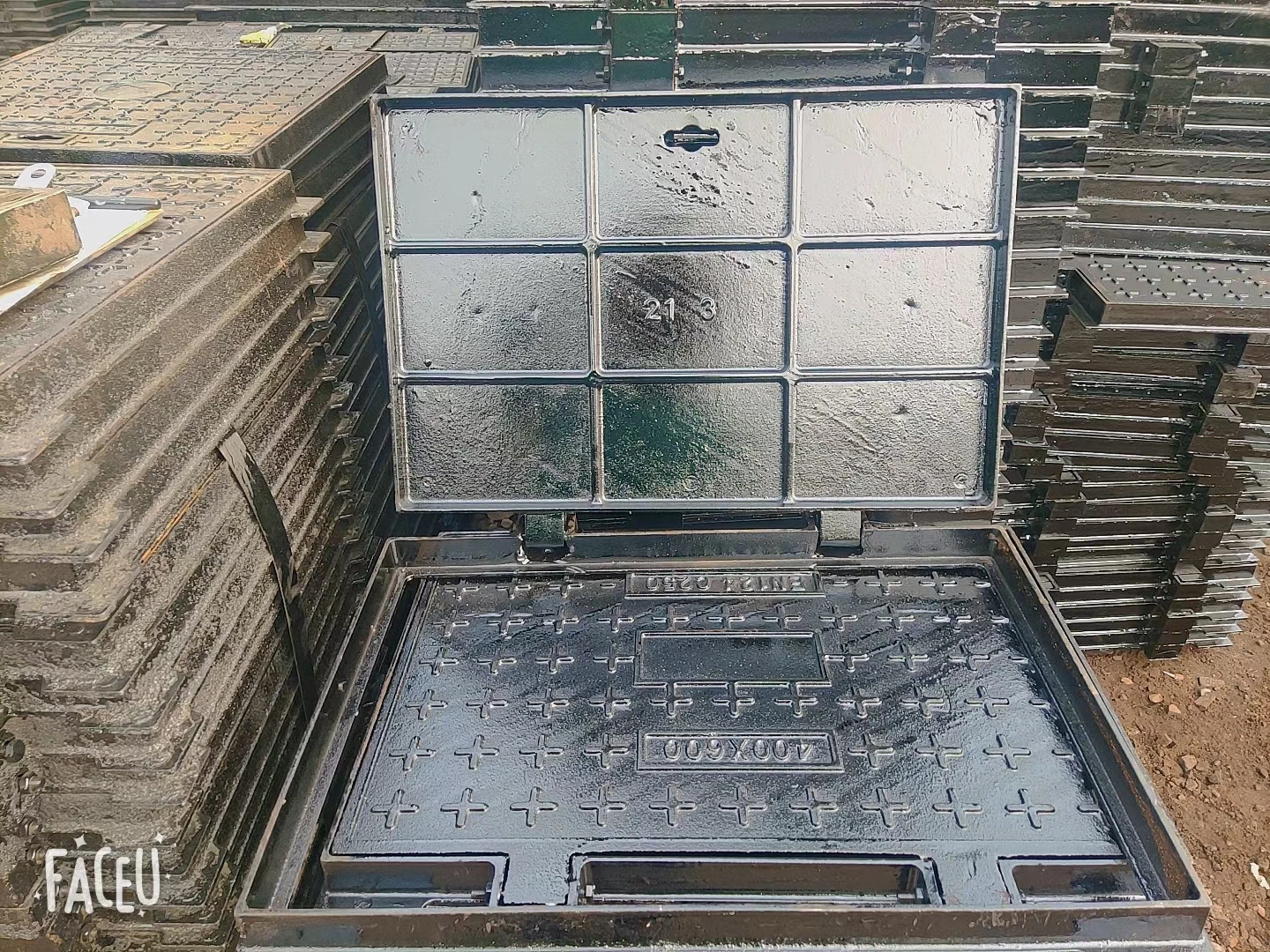 Ductile iron manhole cover square round sewer manhole cover and floor drain grate