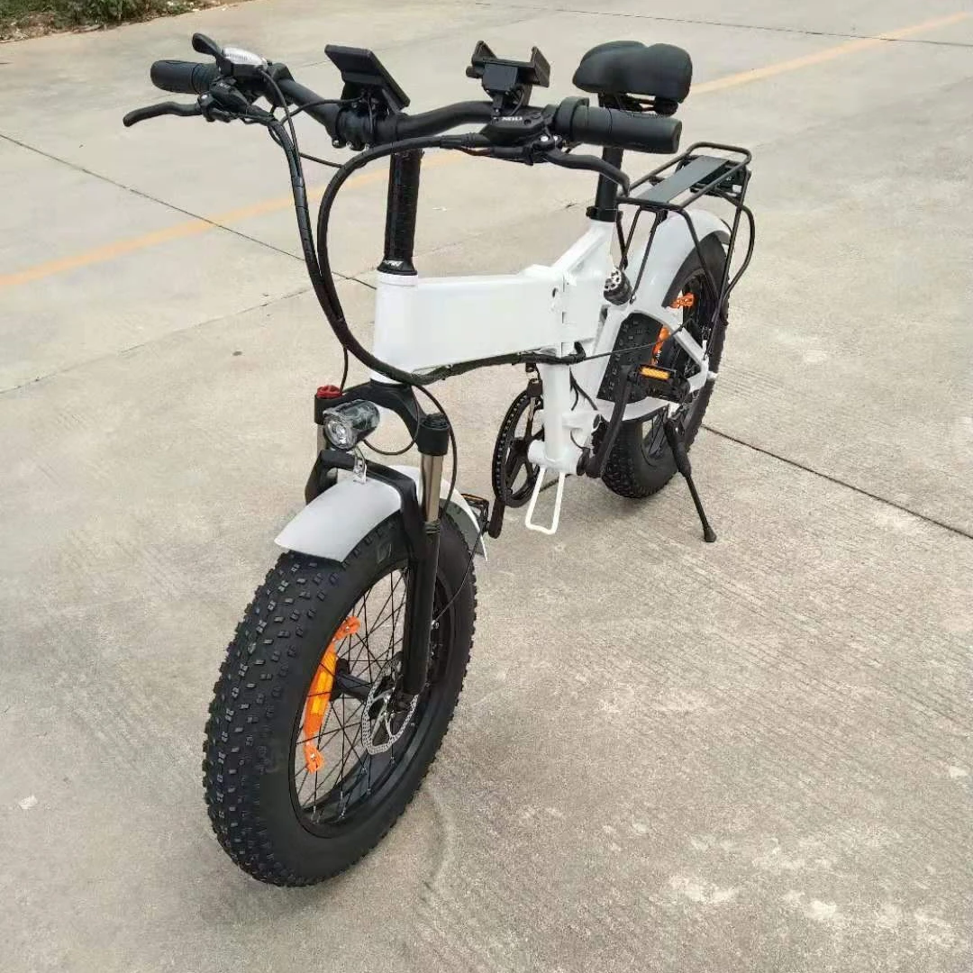 fat tire folding electric bike 750w/48v motor 20 inch spoke wheel 48v10.4ah lithium battery fat tire electric folding bicycle bicycle electric city ebike fat