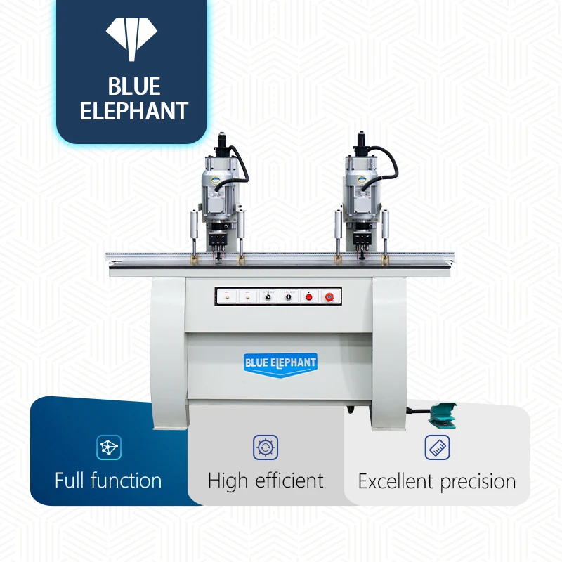 Портативная двухголовочная шарнирная буровая машина деревянная дверь шкаф фрезерные петли сверлильное оборудование синий