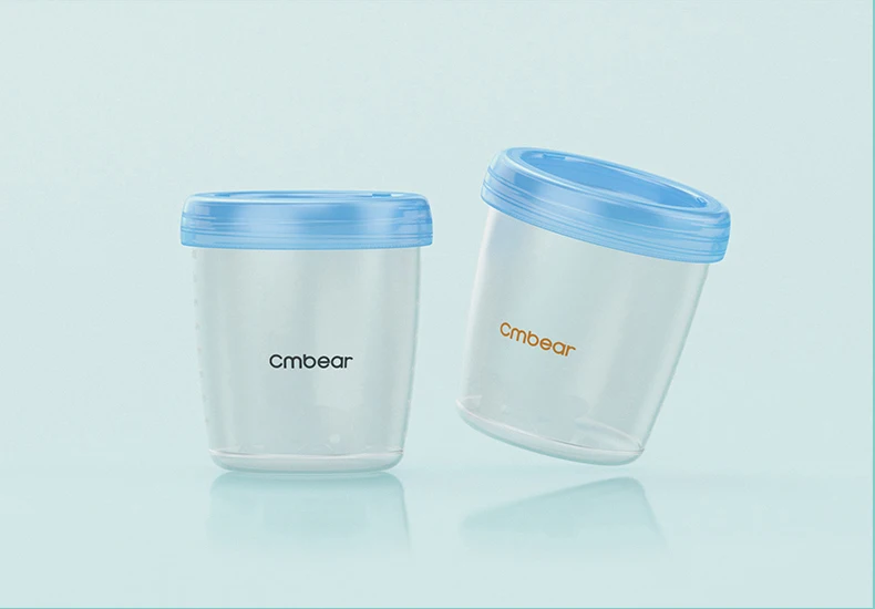 Cmbear Manufacturer Breast  milk storage cups food Storage container  2 pcs