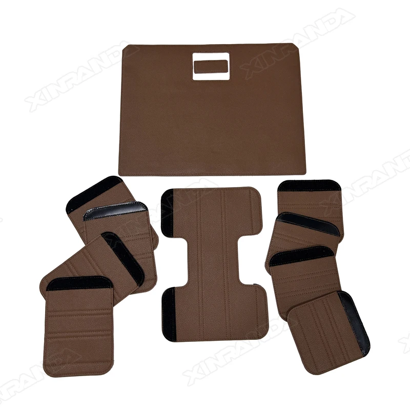 5-door Jimny Handles Retro Leather Copilot Armrest Handbrake Inside Handle Cover For Suzuki Jimny JC74 2023 2024 5 Door 4 Door