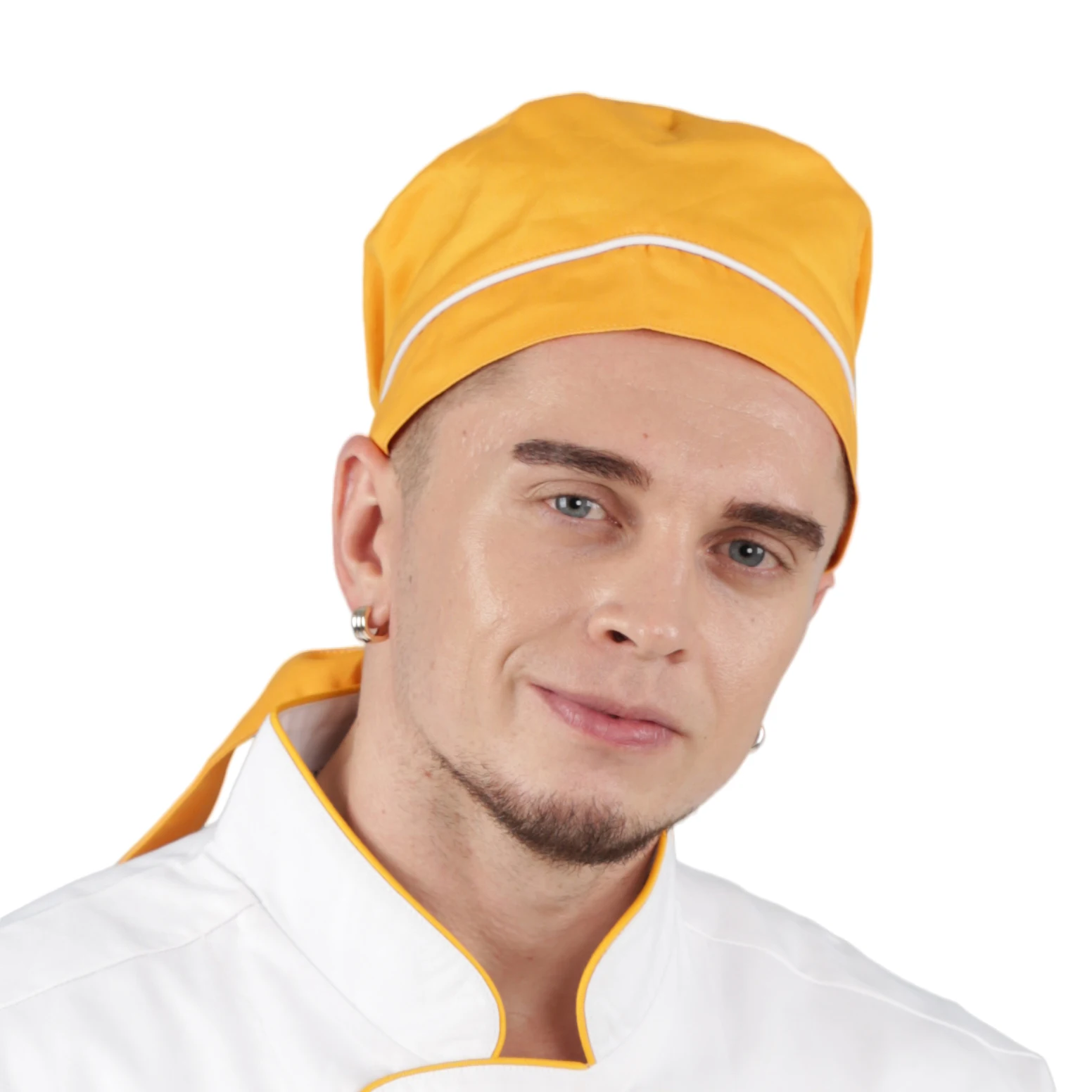 Регулируемая шапочка шеф-повара с завязками для взрослых