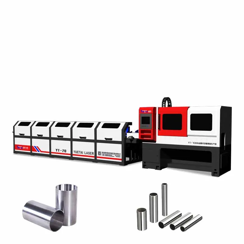 Fiber Laser Pipe Cutting Machine Laser Tube Cutting Machine With Manual Automatic Feeding
