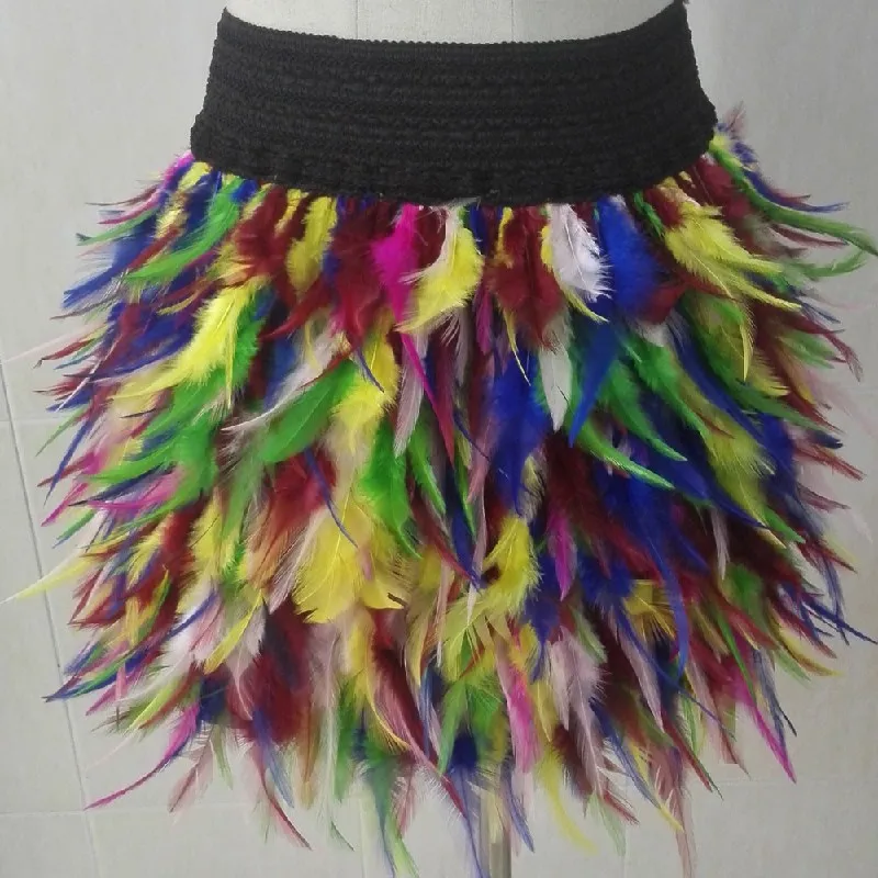 DIY Sewing Carnival 4-6in Natural Coque Chicken Feathers Rooster Feather Fringe Satin Ribbon Trim