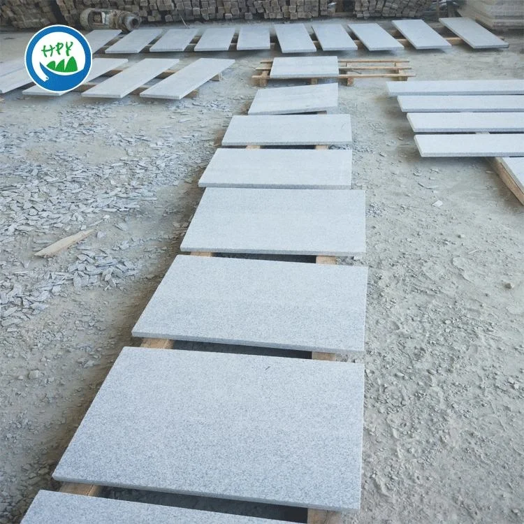 Chinese Granite G603 Paving Light Grey 24x24 granite tile 2cm thickness Granite stone Flamed Tiles
