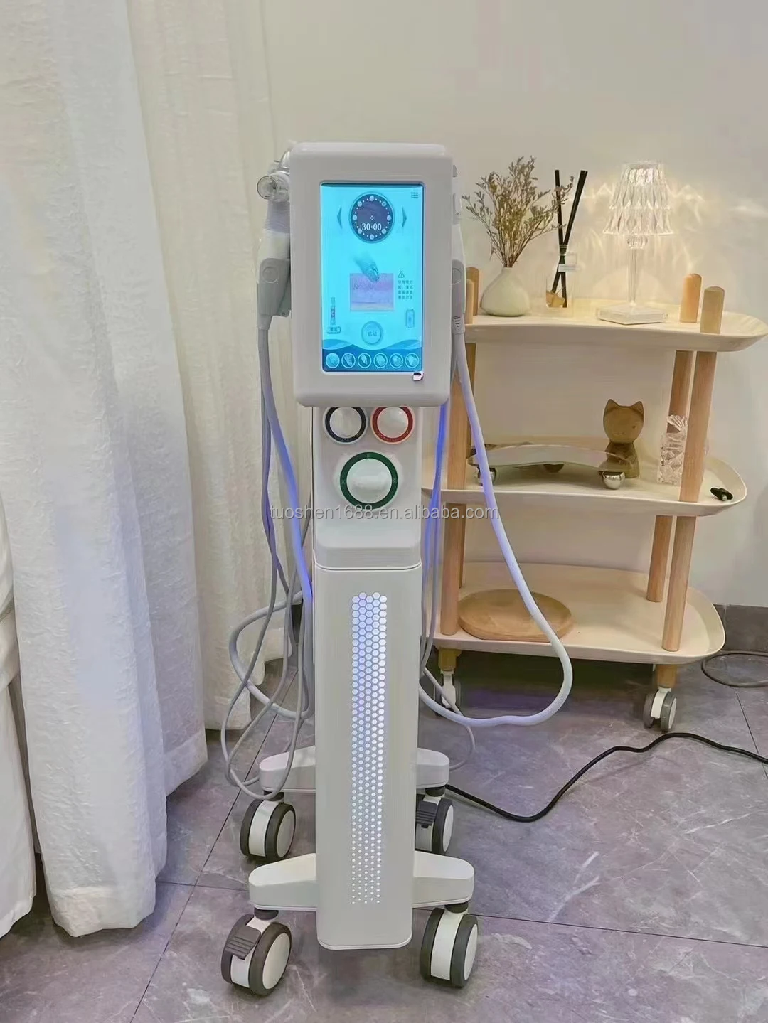 6 in 1 visible blackhead remover jetpeel hydrodermabrasion cleaning  aqua peel facial machine for salon