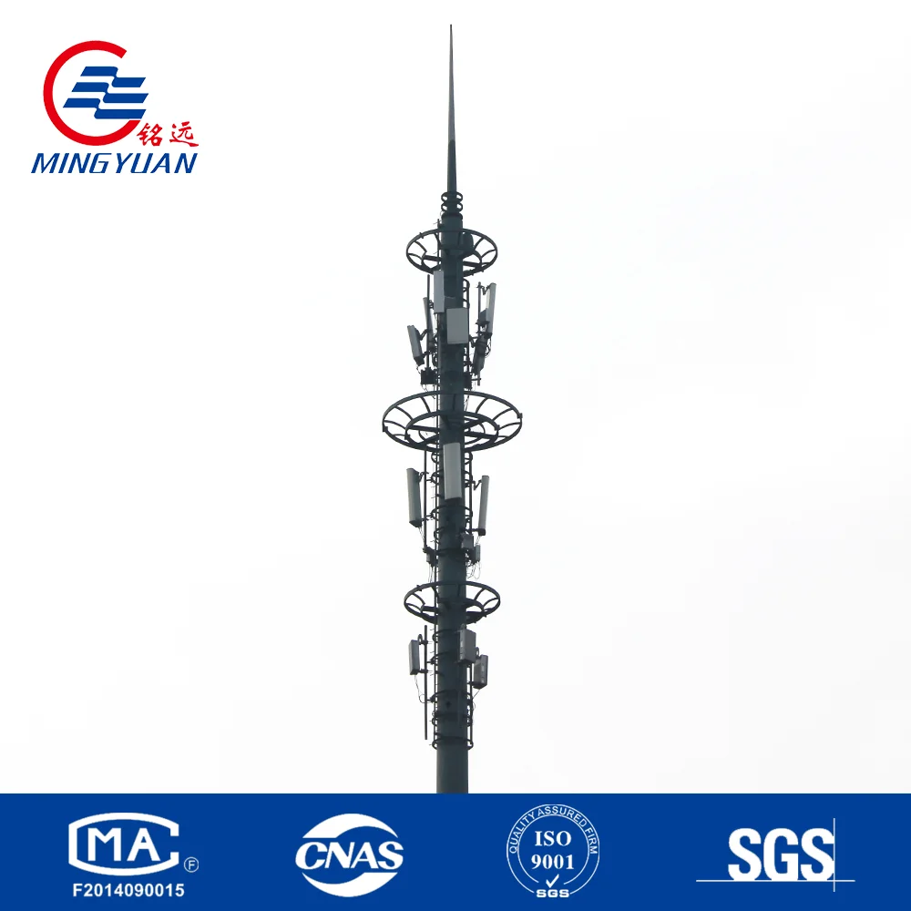 Custom design Monopole Tower Galvanized Wifi Tower