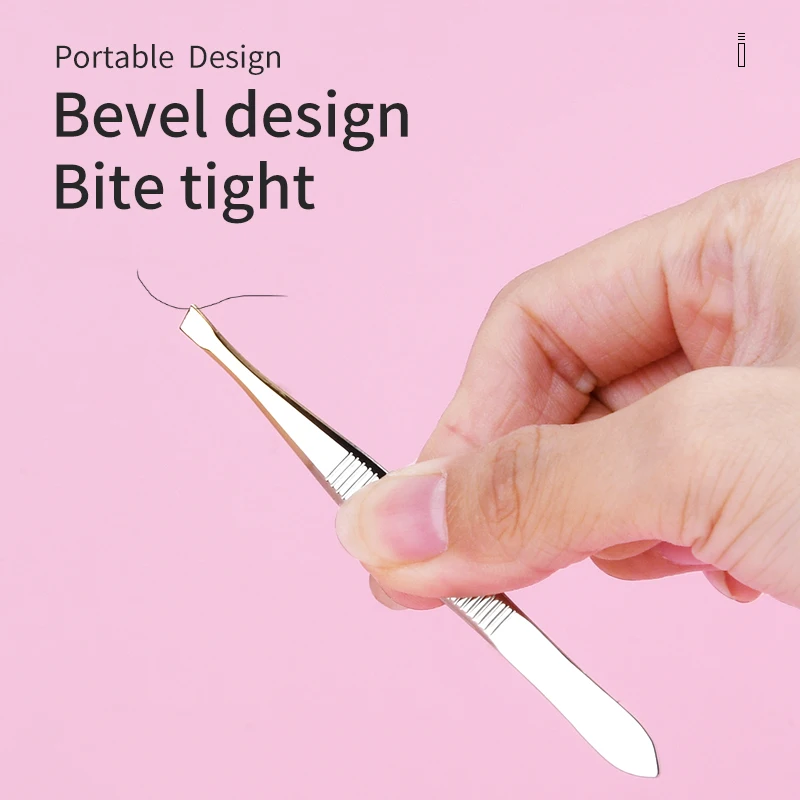 Lower MOQ  Fast Customized  Smart Private Label Silver  Gold Eyebrow  Tweezers