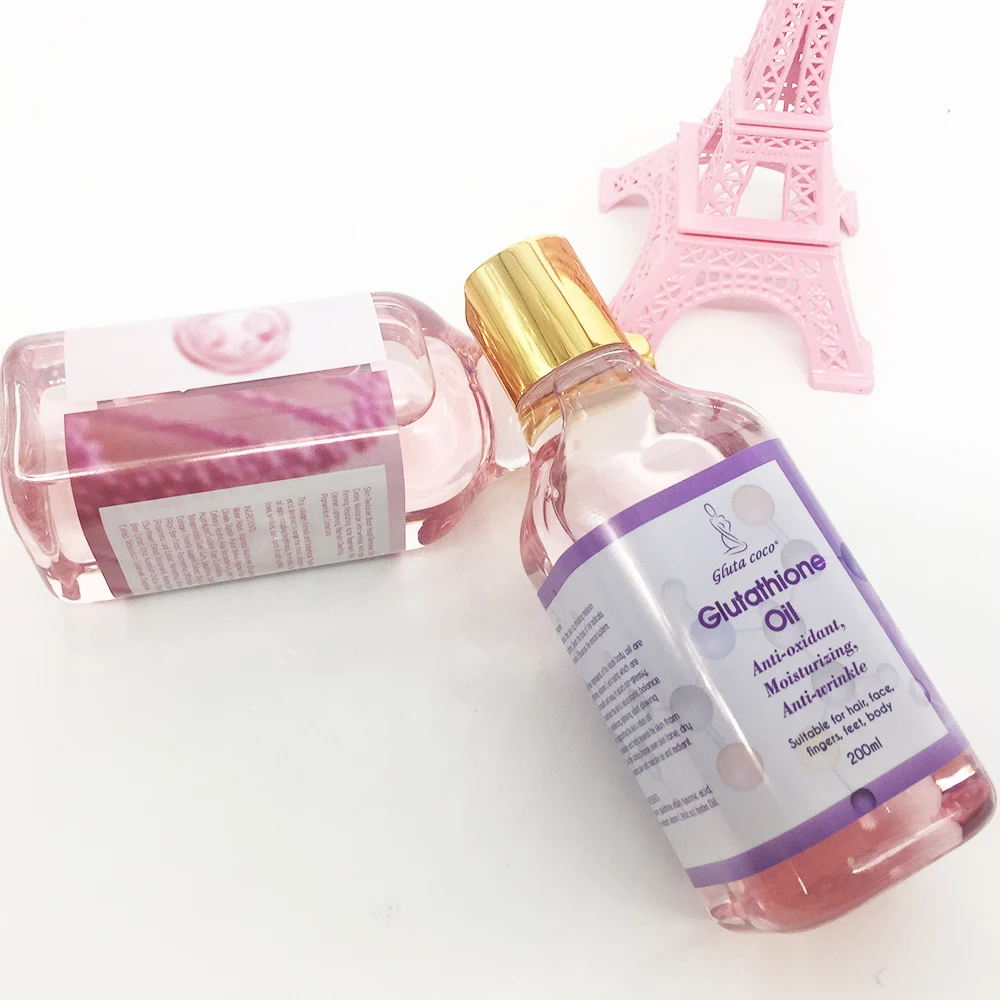 Gluta COCO Anti-oxidant Moisturizing Anti Wrinkle Glutathi Oil Suitable For Hair  Face  Fingers Feet Body Skin Care Oil 200ml